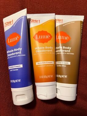NEW: 3 pack of Lume Whole Body Deodorant